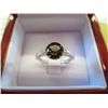Image 2 : Brown quartz & diamond dinner ring