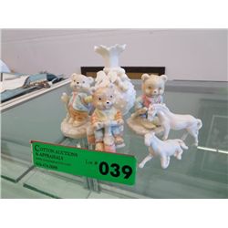 Six pieces china and porcelain figurines
