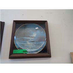 Framed collector's plate