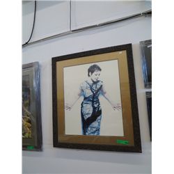 Framed photograph of Sarah McLachlan