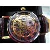 Image 3 : Mechanical man's Skeleton Watch with window back