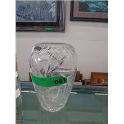Lead crystal vase made in West Germany