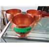 Image 1 : Three copper bowls