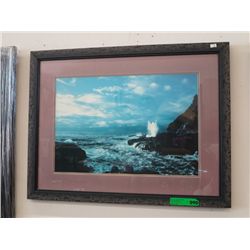 Framed seascape 30" x 24"