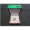 Image 1 : Diamond & Ruby Heart-shape Pendant & chain