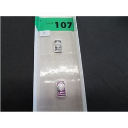 2-Scottsdale Mint 0.999 Silver bullion bars