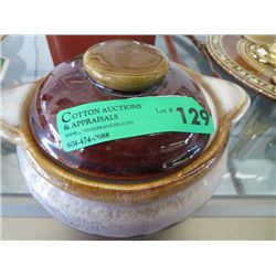 Unmarked ceramic bean pot