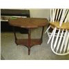 Image 1 : Vintage half  circle end table