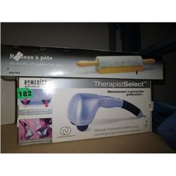Personal massager & marble rolling pin on stand