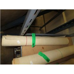 Roll of painted canvases