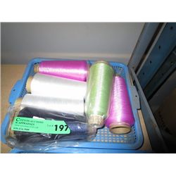 Tray containing Serger thread