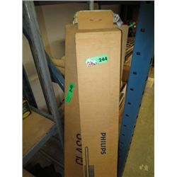 Two boxes of fluorescent light bulbs