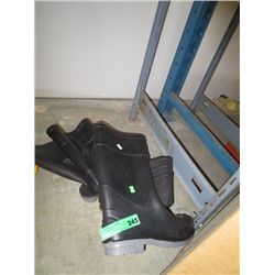 Two pairs of rubber boots size 8 and 10