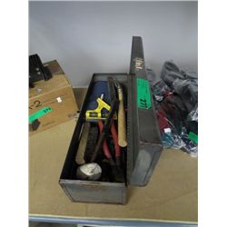 Metal tool box and tools