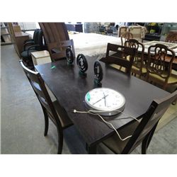 Wood table with four chairs