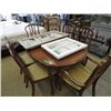 Image 1 : Nine piece fruit wood dining set