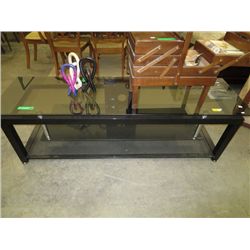 Smoked glass TV stand