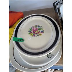 Four porcelain platters
