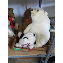Three stuffed animals