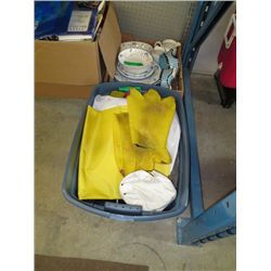 Assorted fabric and costume pieces