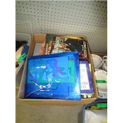 Box of hard cover books