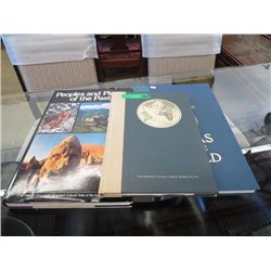Three coffee table books