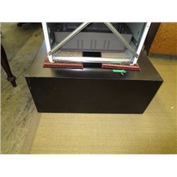Heavy wood coffee table 39" square