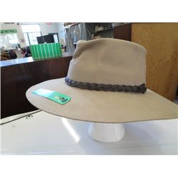 Camel coloured felt cowboy hat, size large