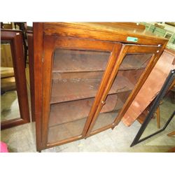 Antique glass front cabinet