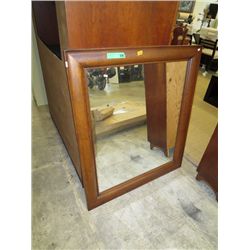 39" x 39" wood frame mirror