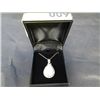 Image 1 : Large moonstone custom made silver necklace