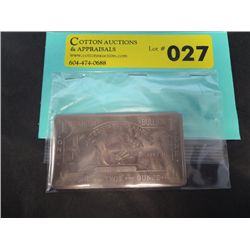 .999 titanium one ounce buffalo bar