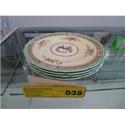 Four Royal Daulton plates