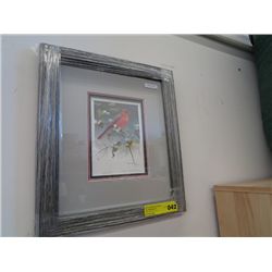 "Cardinal & Snowberries" by Robert Bateman