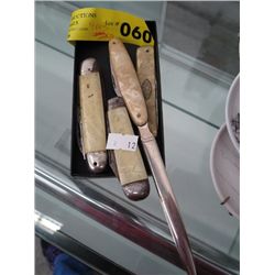 Vintage - 4 pocket knives, one with letter opener