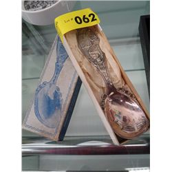 Norwegian souvenir spoon 6" long 2" wide