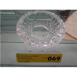 Waterford crystal ashtray 5" diameter, 1.5" tall