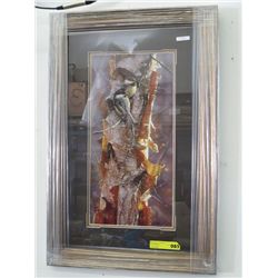 "Sunlit Birch" by Colin Bogle - Framed