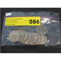 Lot of 10 Pesos, 1950s and 1960s, 10% silver