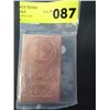 Image 1 : 1-Copper Buffalo Bar, 2012 US Mint