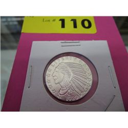 Golden state mint solid silver Indian head coin