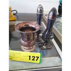Three pieces of silver plate