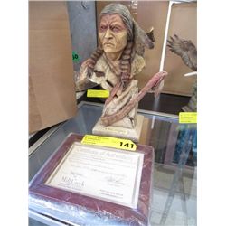 Old Mill Creek Dog Soldier statue