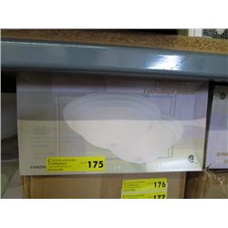 Case of ceiling lights - White glass white trim