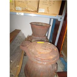 Old pot belly stove