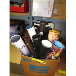Box of movie posters
