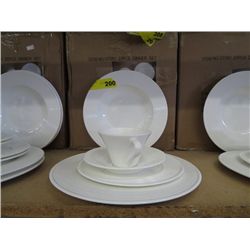 20 piece white dinner set - NEW in box