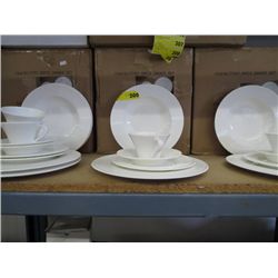 20 piece white dinner set - NEW in box