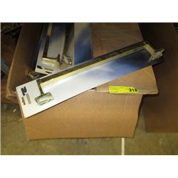 Case of 18" towel bars. brass coloured