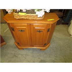30" tall maple cabinet with two doors